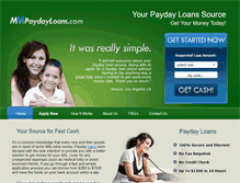 Tablet Screenshot of mmpaydayloans.com